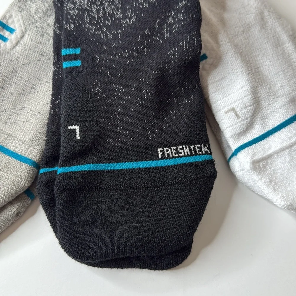 Stance 3pk Performance Crew Run LT Socks Multi Small